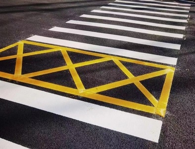 岳阳岳阳园区交通标线施工